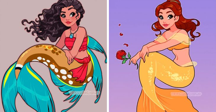 PRINCESAS SI FUERAN SIRENAS