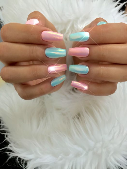 uñas color pastel