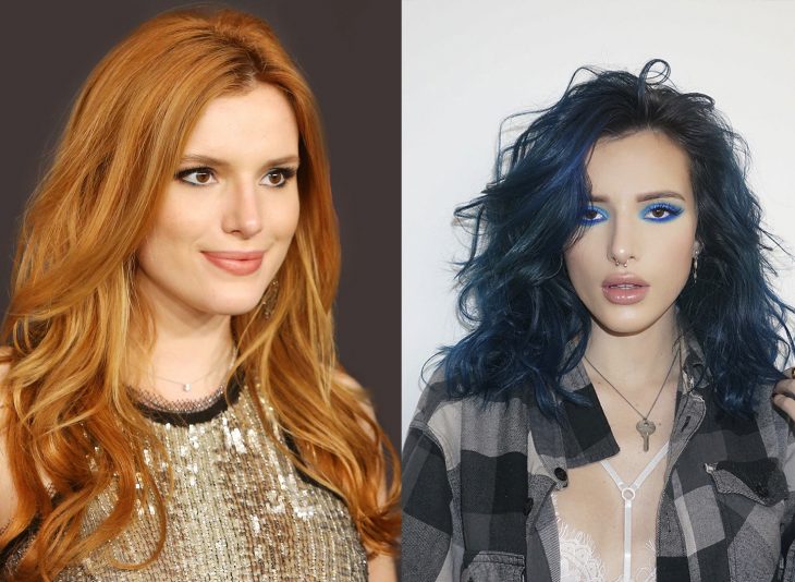 Bella thorne mostrando sus dos cambios de cabello 