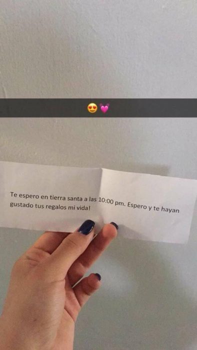 Carta que una chica recibió el día de su cumpleaños 