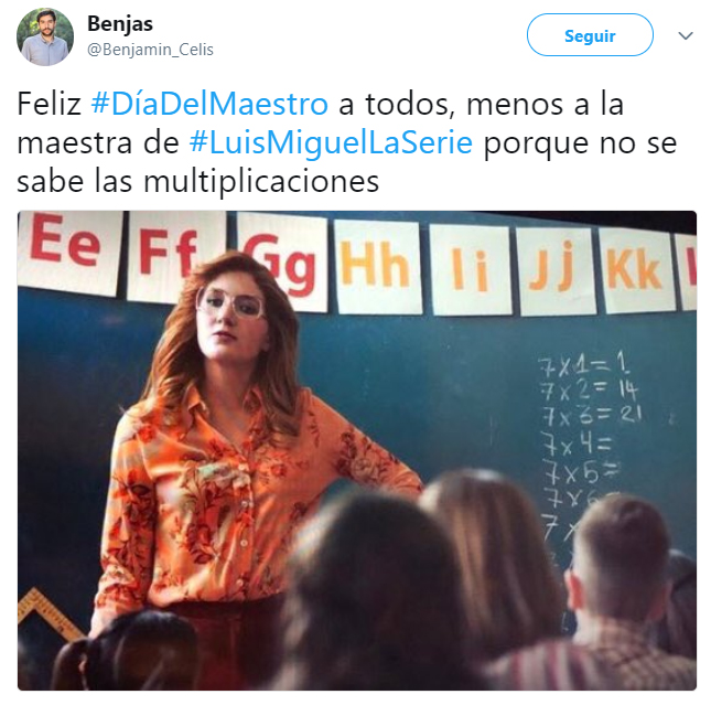 Comentarios en Twitter sobre el error de la serie Luis Miguel 