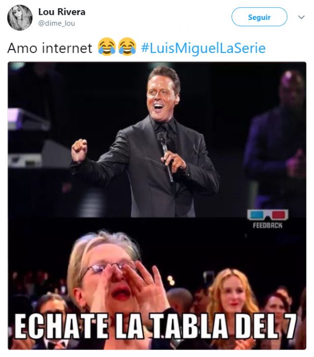 Comentarios en Twitter sobre el error de la serie Luis Miguel 