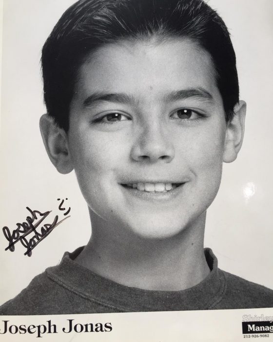 Joe Jonas de pequeño en la primaria 