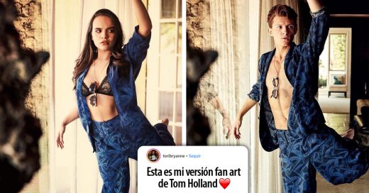 Recreó las fotos de Tom Holland en Instagram, y logró conocer al actor