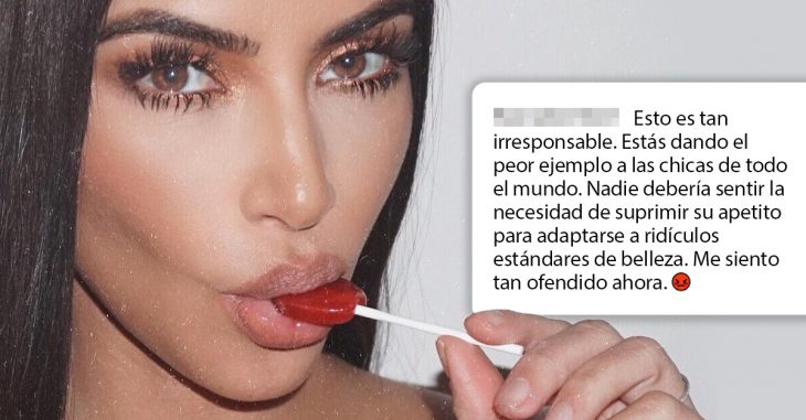 El último drama de Kim: promociona paletas supresoras del apetito