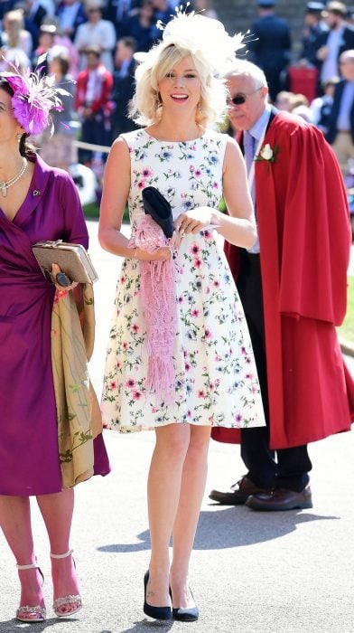Joss stone en la boda real luciendo un vestido floreado 