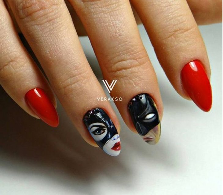 Uñas inspiradas en super héroes