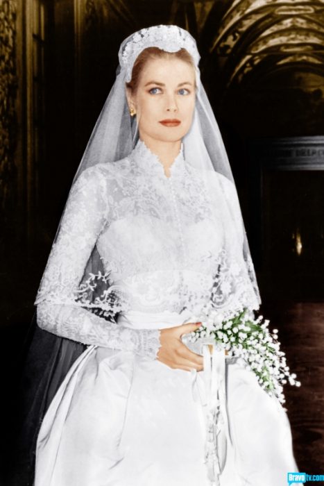 Grace kelly el día de su boda 