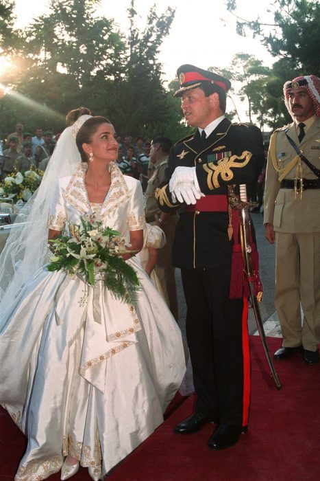 Reina de jordania el día de su boda 