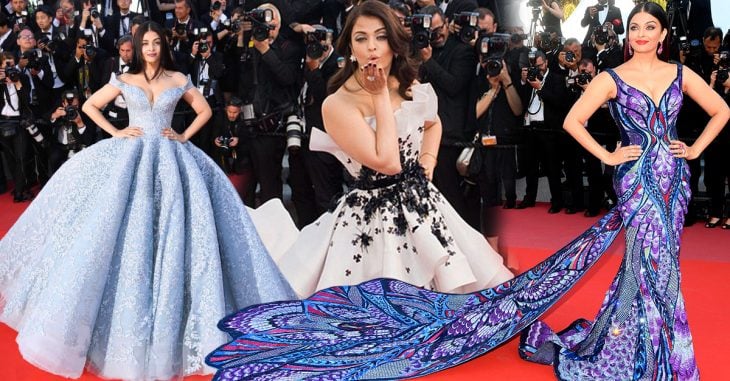 Los 10 Vestidos más deslumbrantes de Aishwarya Rai en la alfombra roja de Cannes