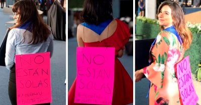 Protestan contra el acoso sexual en su graduación; sus maestros las intentan silenciar