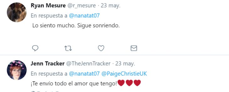 Comentario en twitter sobre la relación que una chica tenía con su madre que murió de cáncer 