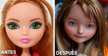 Artista retira exceso de maquillaje a muñecas y les da nuevo look; ¡su cambio es impresionante!