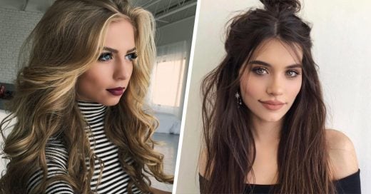 15 Estilos de peinado para cabelleras largas dignas de una selfie