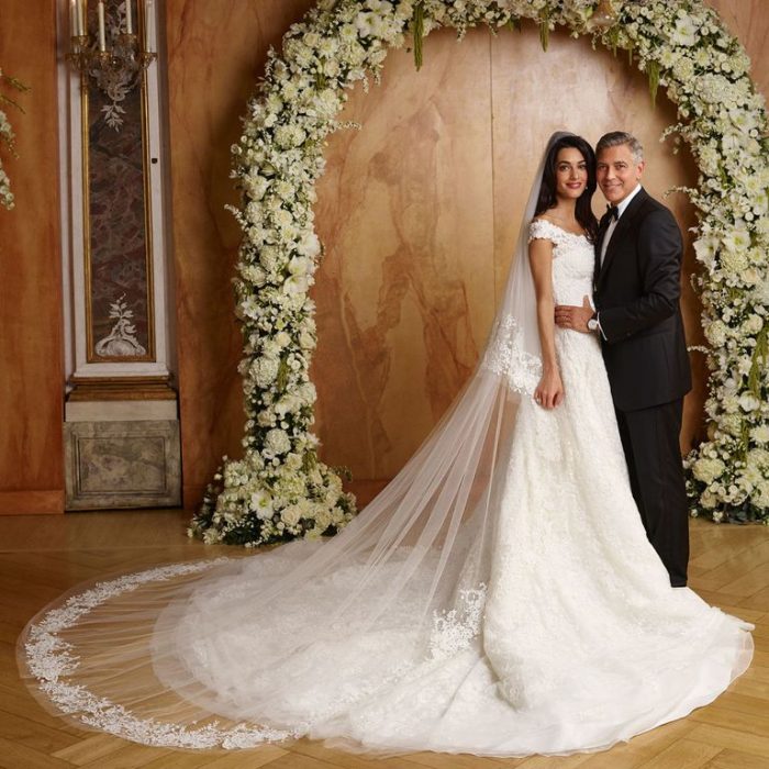 George y amal cloney el día de su boda