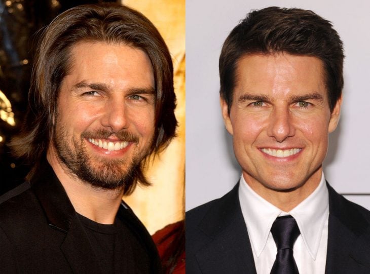 Tom Cruise joven y actualmente 