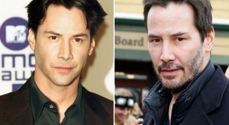 Keanu Reves joven y actualmente 