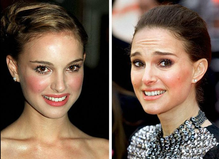 Natalie Portman joven y actualmente 