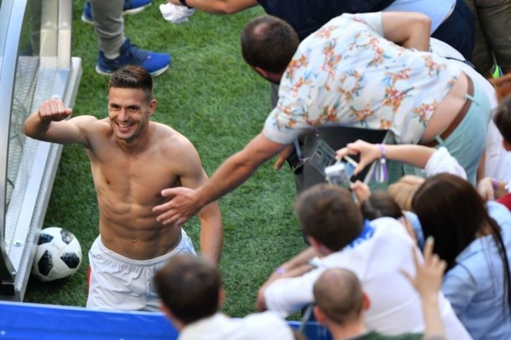 jugadores de selecciones mundiales sin camisa en el mundial Rusia 2018