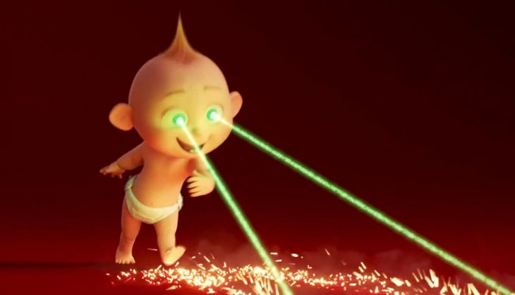 Jack Jack con su visión de rayo láser 