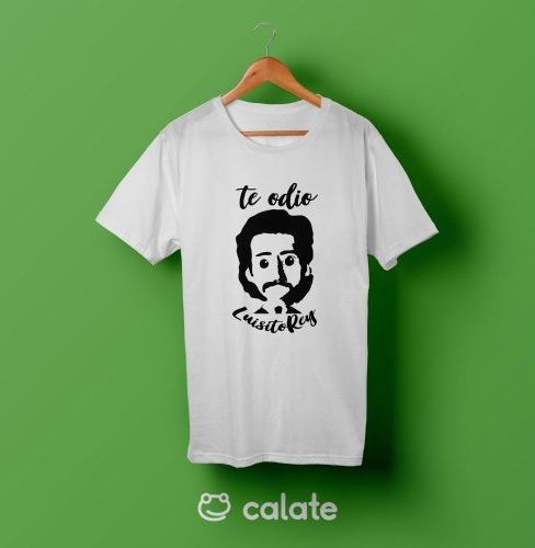 Playera con estampado del personaje de la serie de Luis Miguel 