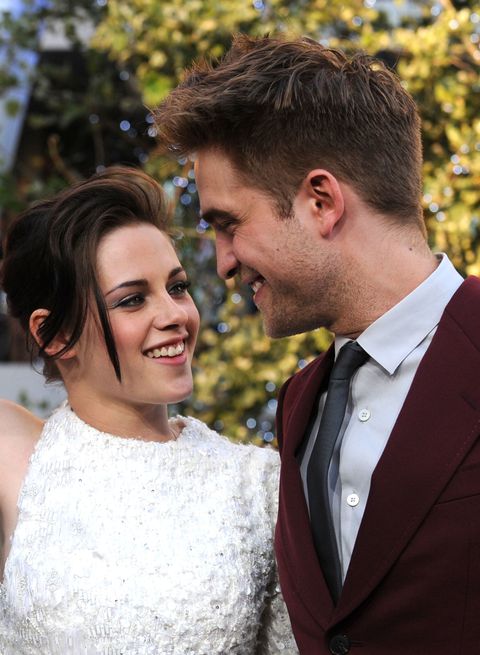 Robert Pattinson y Kristen Stwart durante el comic con