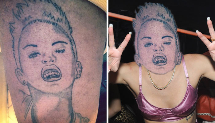 Tatuaje extraño de Miley Cyrus