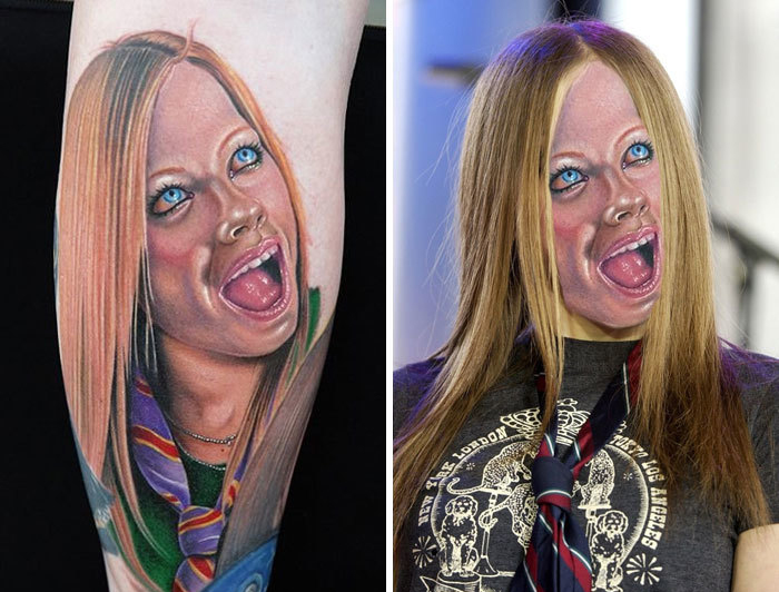 Tatuaje extraño de avril lavigne