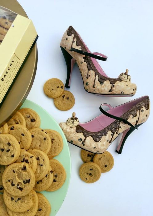 zapatos con galletas 