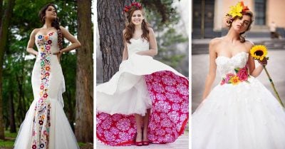 15 Vestidos de novia bordados con todo el folclor de una boda mexicana