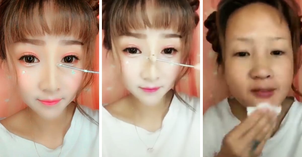 Chinas maquilladas antes y despues de adelgazar