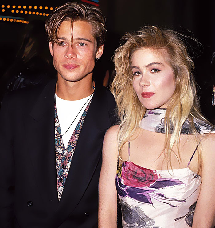 Christiana Applegate junto a Brad Pitt