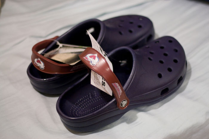 Crocs clasicos en color azul 