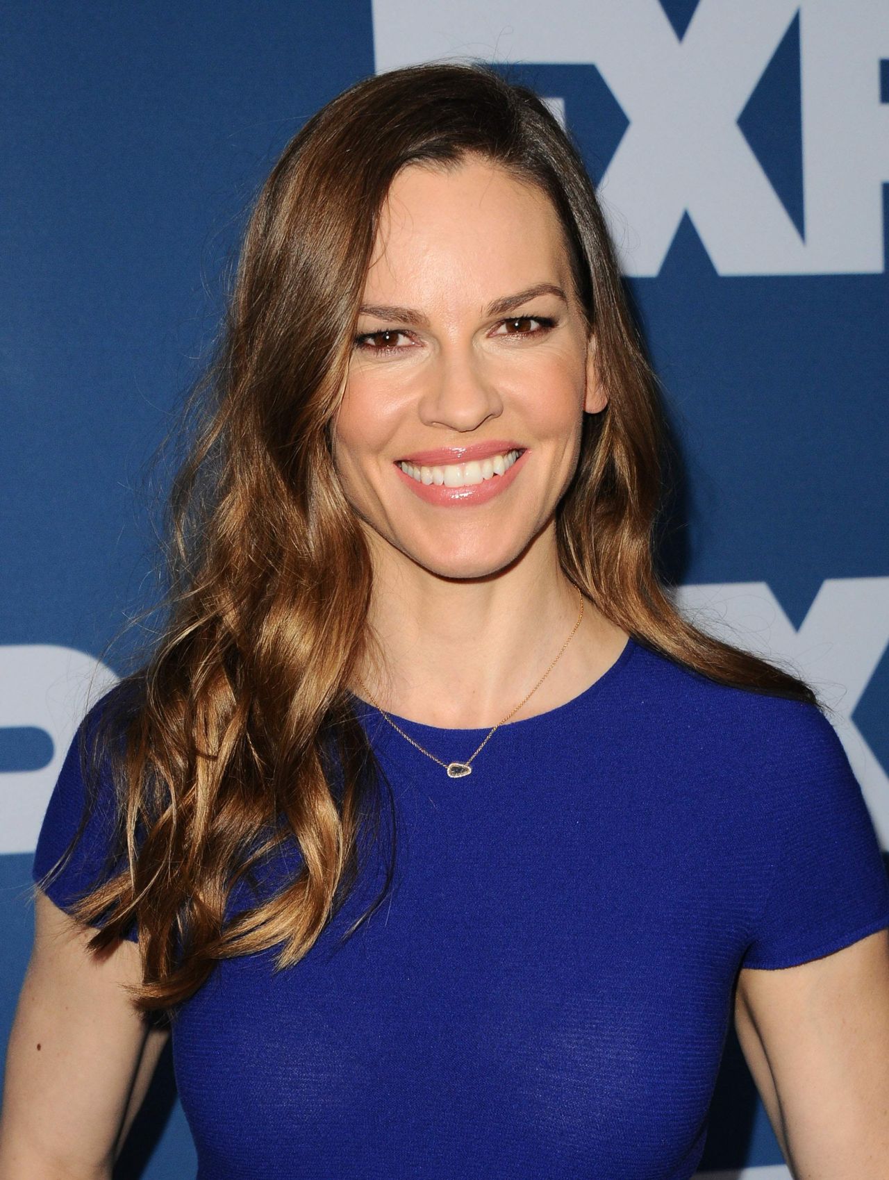 Hilary Swank en una alfombra roja 