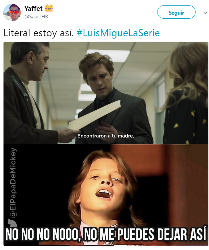 Comentarios en Twitter sobre el final de temporada de Luis Miguel: la serie 