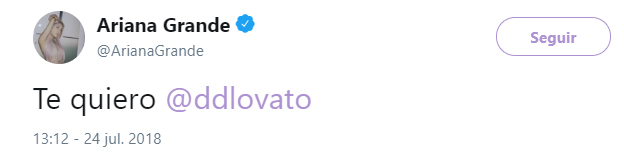 Comentarios en Twitter de famosos hacia Demi Lovato