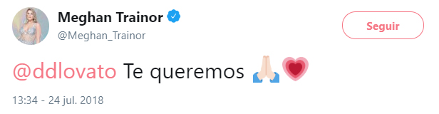 Comentarios en Twitter de famosos hacia Demi Lovato