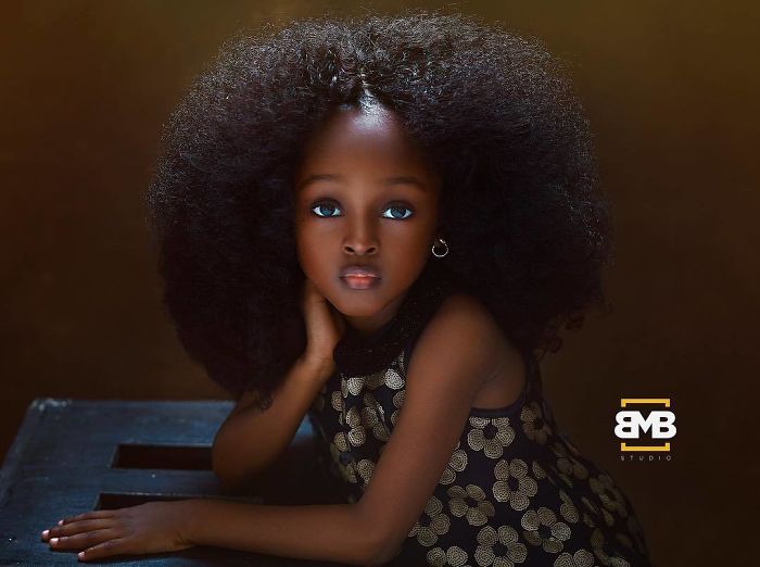 Niña de nigeria considerada como la más hermosa de todo el mundo