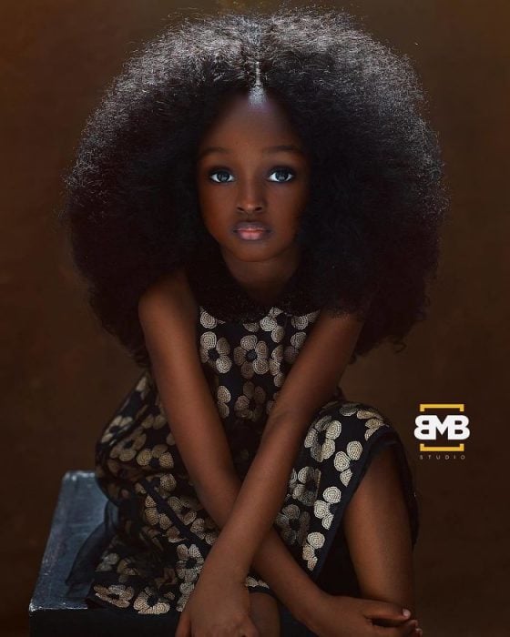Niña de nigeria considerada como la más hermosa de todo el mundo