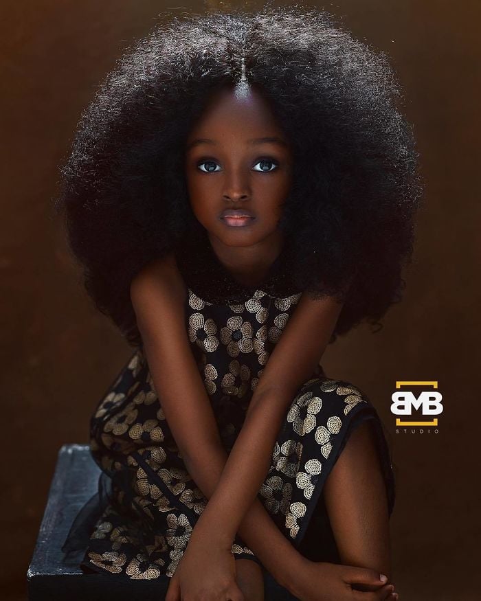 Niña de nigeria considerada como la más hermosa de todo el mundo