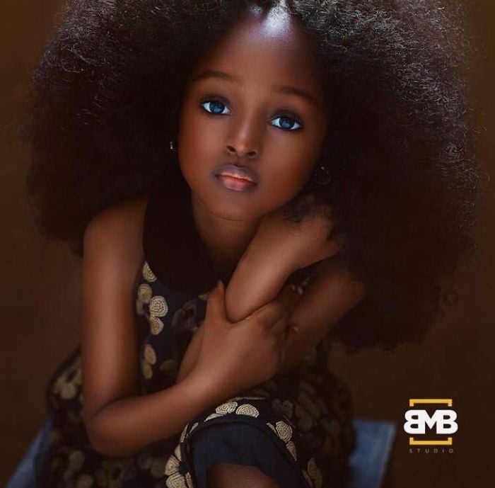 Niña de nigeria considerada como la más hermosa de todo el mundo