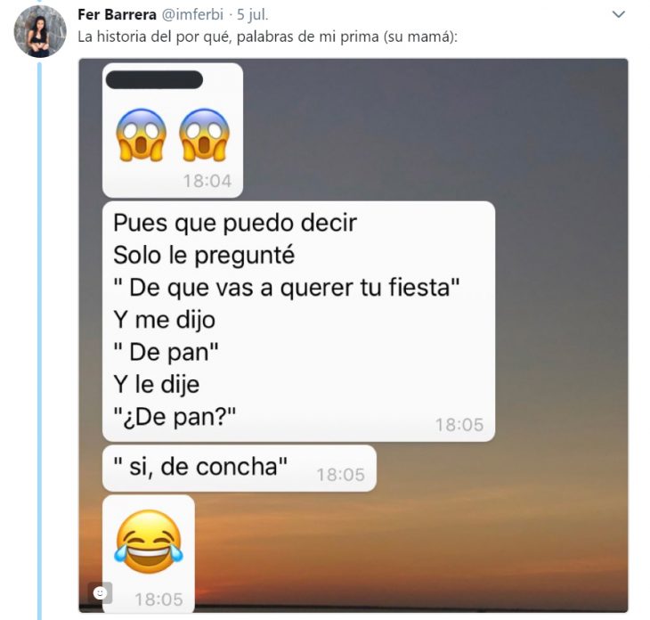 Historia en Twitter de un niño que tuvo una fiesta temática de concha 