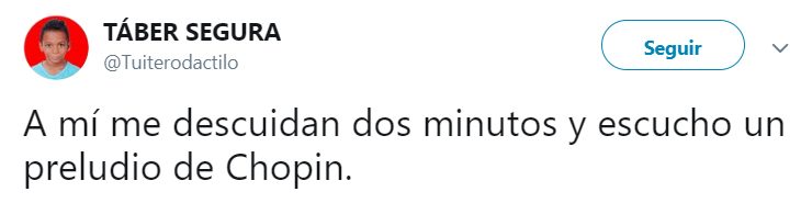 Comentarios en Twitter sobre personas que se descuidaron poquito