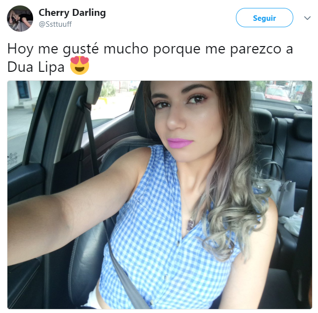 Comentarios en twitter de personas que dicen parecerse a Dua Lipa 