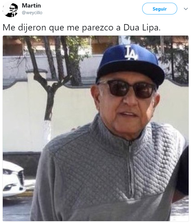 Comentarios en twitter de personas que dicen parecerse a Dua Lipa 