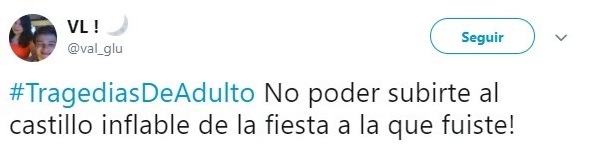 Comentarios en Twitter sobre la vida adulta 