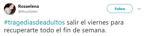 Comentarios en Twitter sobre la vida adulta 