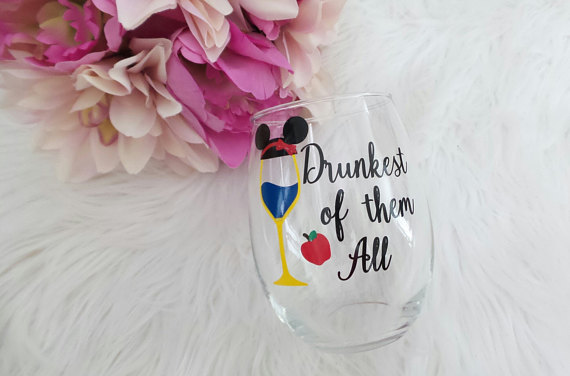 Vasos de las princesas de disney para beber vino 