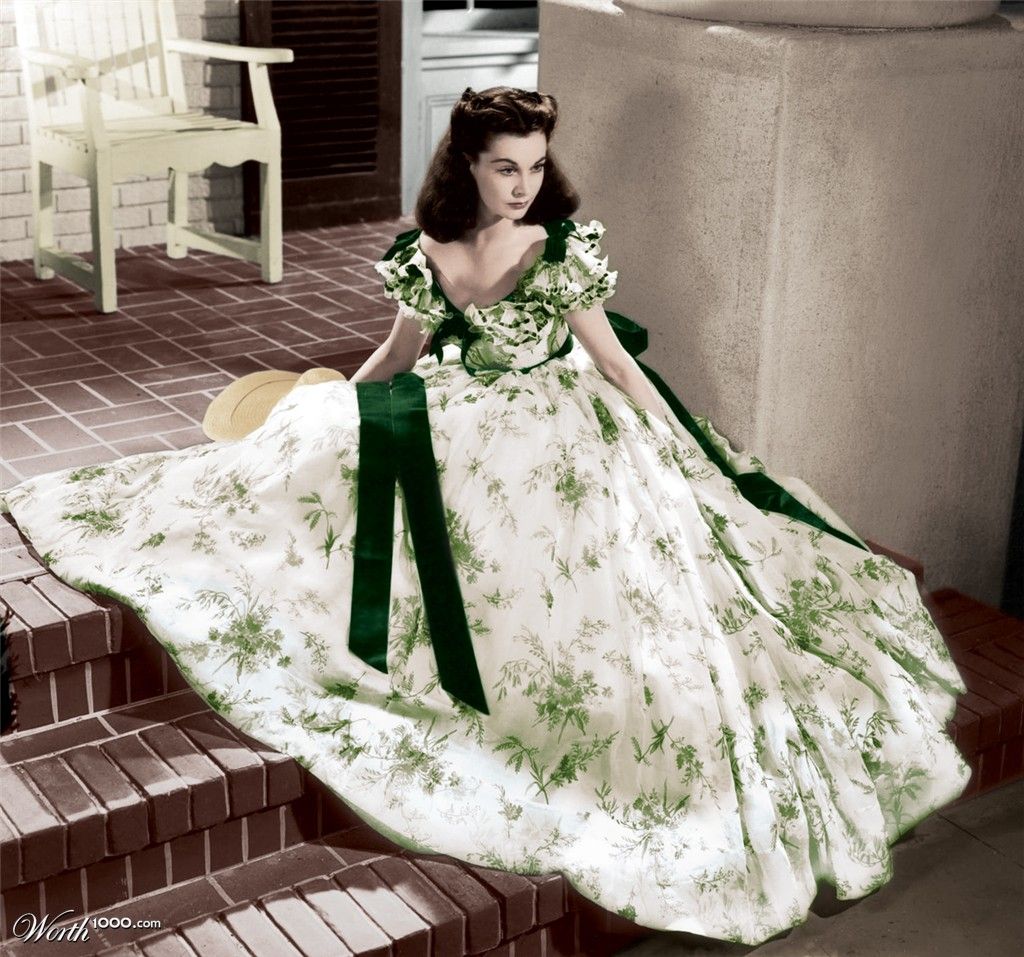 Vestido que aparece en la película de lo que el viento se llevó