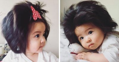 Esta bebé nació con la melena más abundante… y sí, la envidiamos MUCHO